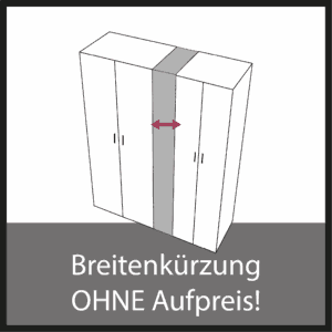 Breitenkürzung ohne Aufpreis