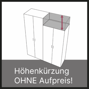 Höhenkürzung ohne Aufpreis