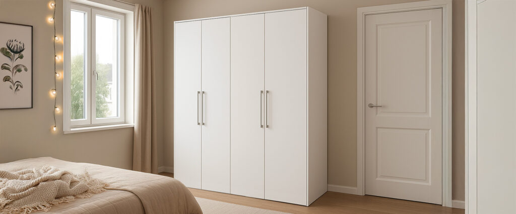 Kleiderschrank DeLuxe19xl in Weiß