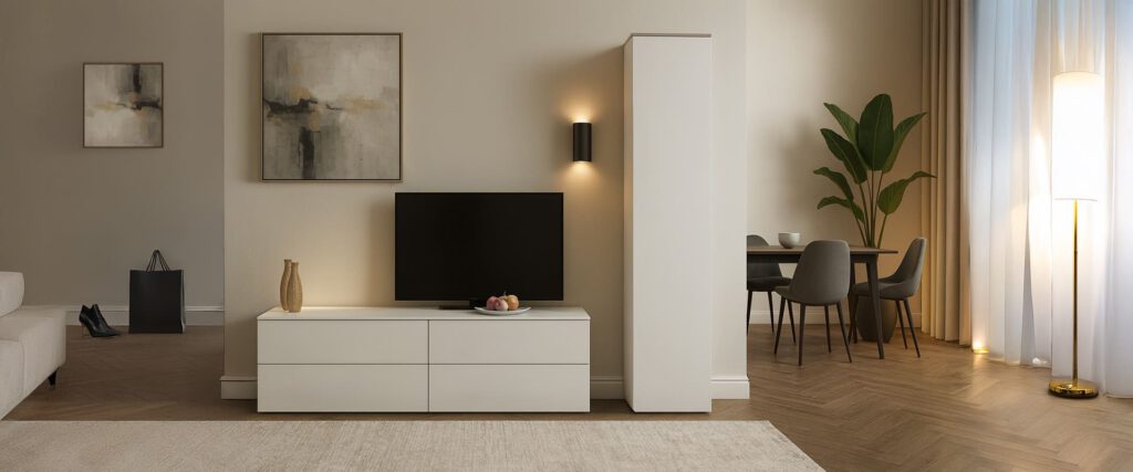 MULTIFLEX Wohnzimmer -modern- (Push-to-open)