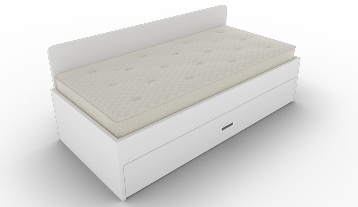 hohe Bettseite hinten