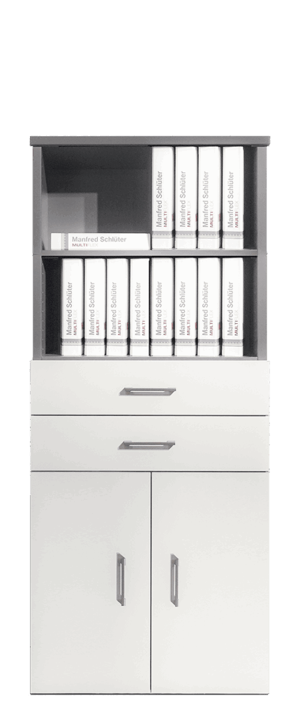 Büromöbelschrank 5 ordnerhoehen breite Variante mit tueren