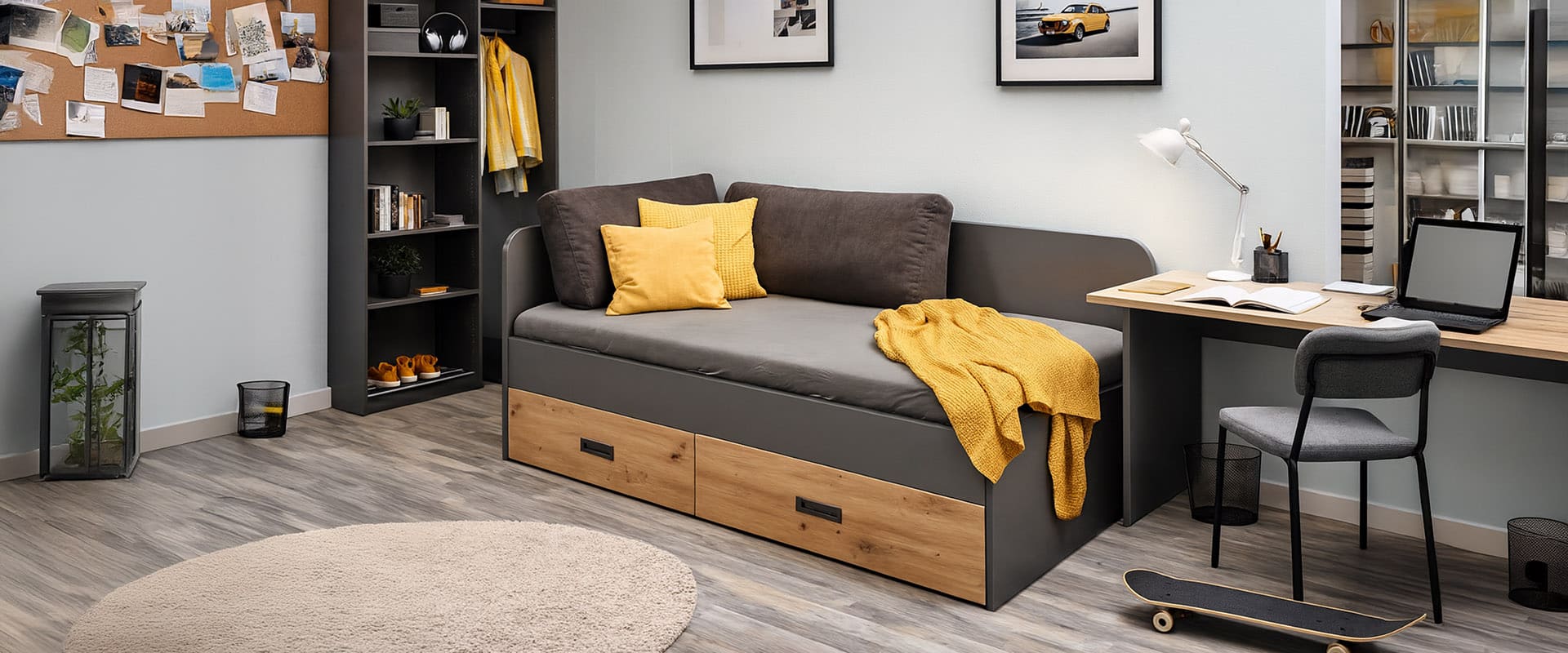 COMBI BOX UMBAULIEGE mit 2 Bettkästen